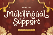 Barakah - Arabic Style Display Font, a Symbol Font by TokoPress (Thumbnail 12 of 15)
