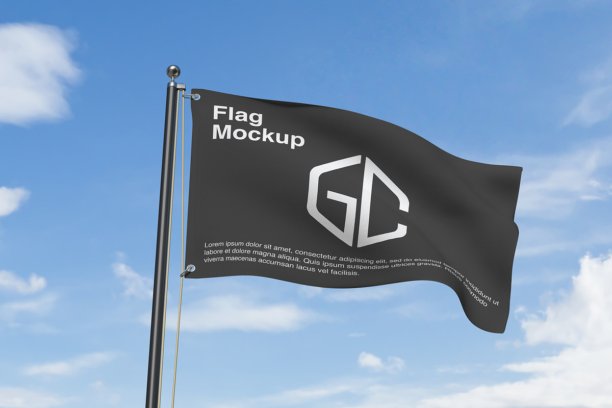 Flag Mockups, an Advertising Mockup by graphiccrew (Photo 5 of 12)