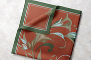 Terracotta Bloom Silk Scarf, an Object Graphic by ilustrinna (Thumbnail 7 of 7)