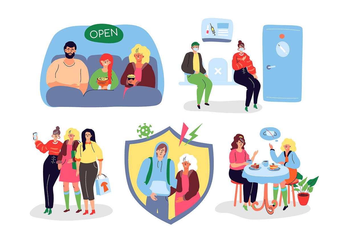 Human - Stay Safe Illustrations, a Templates & Theme by Boyko Pictures (Photo 9 of 14)