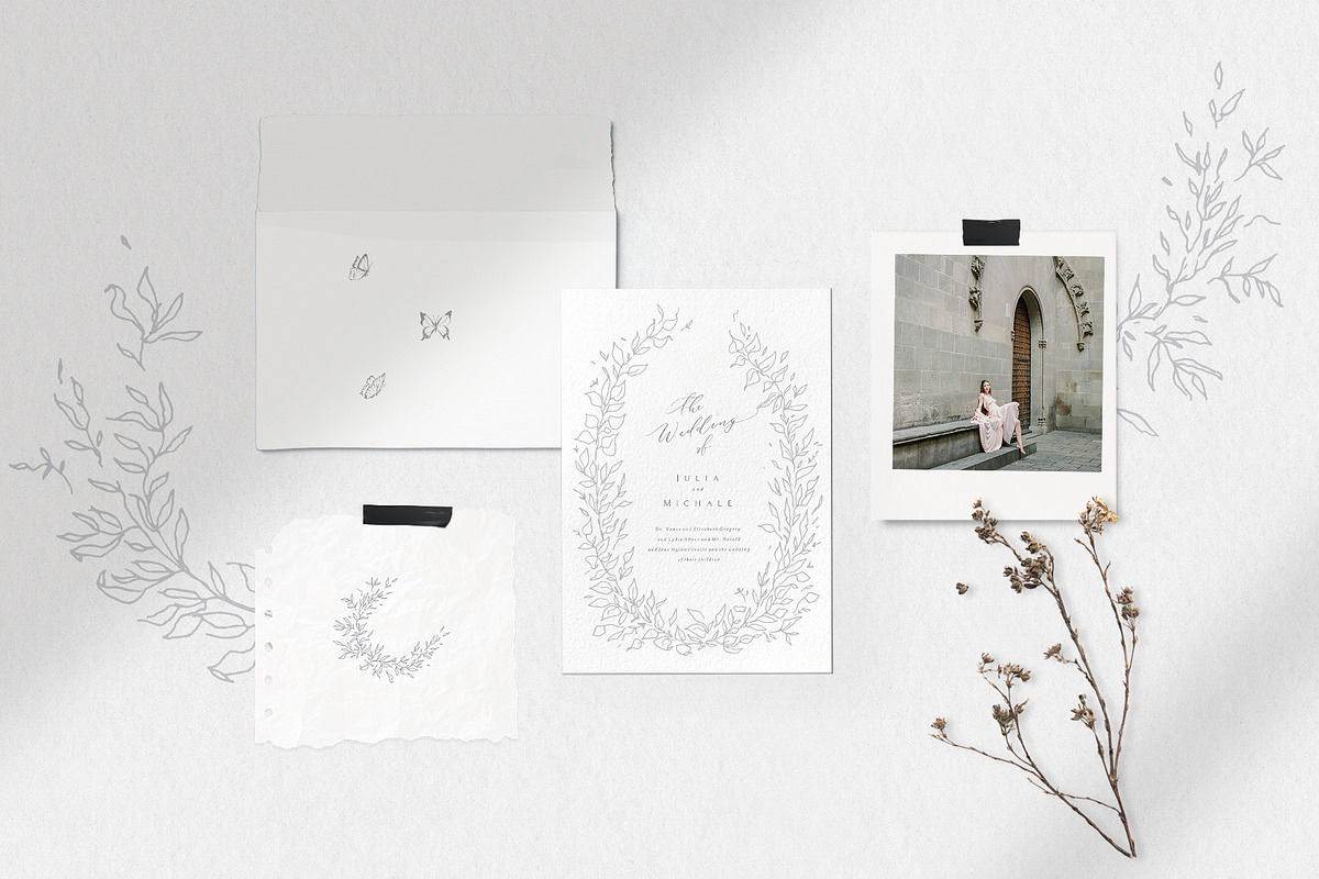 Summer botanical line art, a Decorative Illustration by Summer Nightingale Art (Photo 5 of 12)