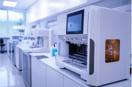 Advanced analytical equipment and, a Health & Medical Photo by Lermont51