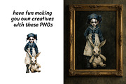 Gothic Vintage Dolls Clipart Bundle, a Person Illustration by InkyQueenArt (Thumbnail 3 of 5)