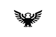 Black Silhouette Eagle Wings Spread, a Branding & Logo Template by Vectorium Studio (Thumbnail 1 of 2)