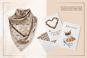 Coffee. Watercolor clip art., a Food Illustration by Farida Bik (Thumbnail 12 of 12)