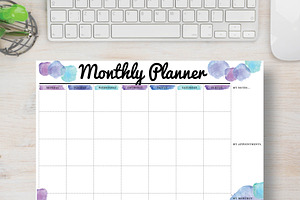 Blue Planner: Letter Size