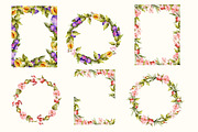 Watercolor Frames Autumn Clipart, an Object Illustration by Pattern + watercolor (Thumbnail 4 of 10)