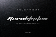 Aeroblades, a Font by ARToni (Thumbnail 1 of 6)