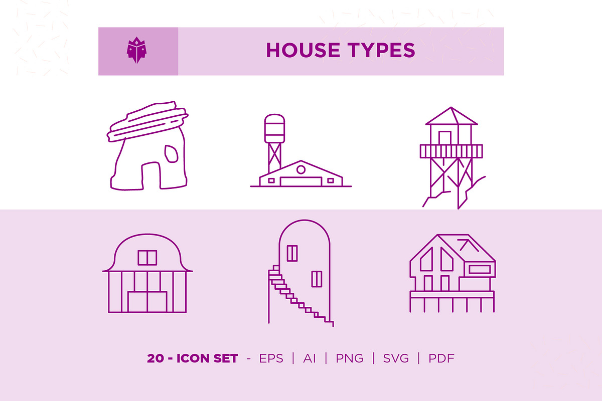 House Types, an Outline Icon by Pathlord (Photo 1 of 6)