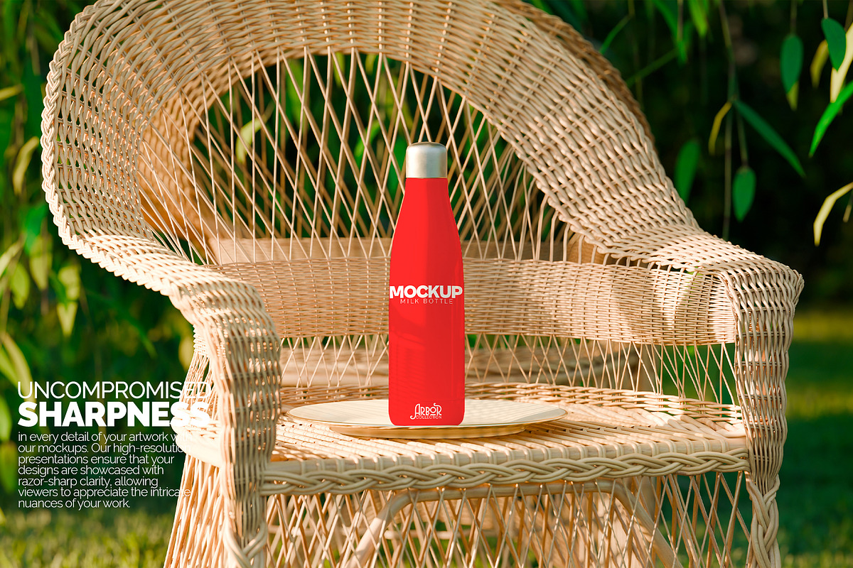 Milk Bottle Tumbler Mockup Arbor, a Cups & Container Mockup by Banana Mockups (Photo 3 of 6)