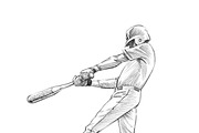 Sketchy baseball drawing set, an Illustration by RasterBird (Thumbnail 13 of 17)
