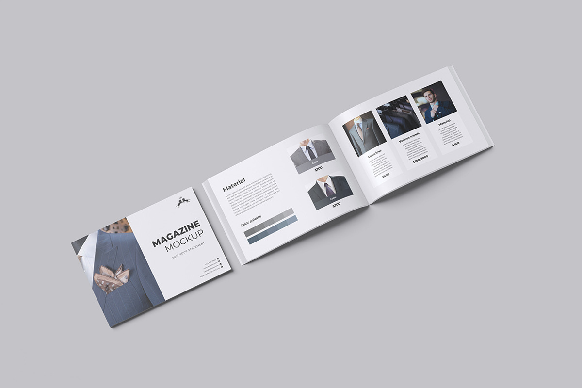 Magazine Landscape Mockup, a Magazine Template by graphicstory (Photo 3 of 5)