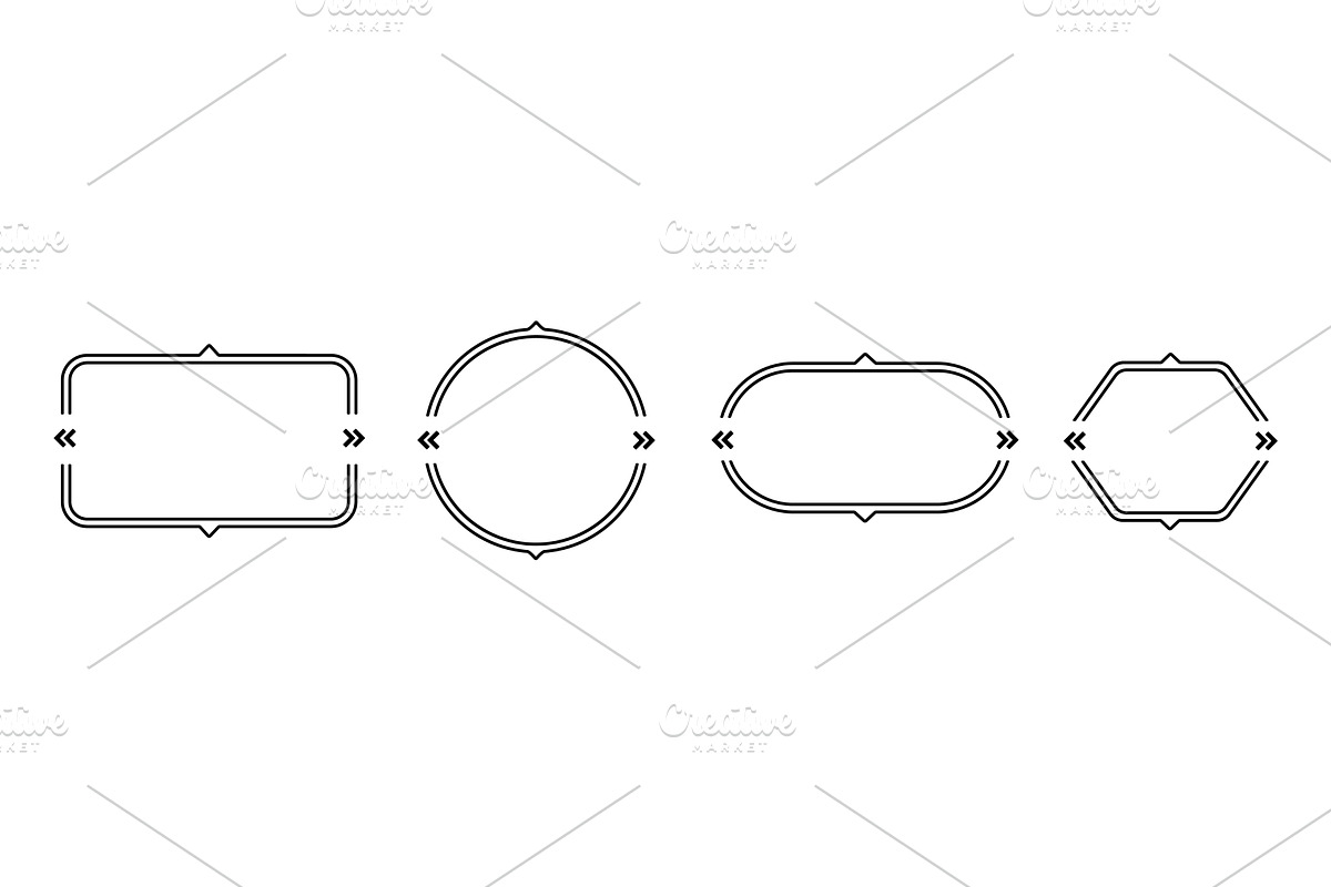Oval communication borders for, an Object Illustration by skripnikbb
