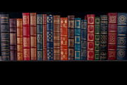 Leather Bound Books Gold Embossed, an Arts & Entertainment Photo by PageLightStudios (Thumbnail 1 of 3)
