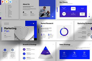 Marketing Plan Presentation Template, a Presentation Template by Dream-Lab