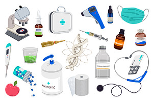 Medical Tools Set, an Object Illustration by alexdndz