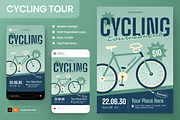 Cycling Tournament Flyer Set, a Flyer Template by Annora Studio (Thumbnail 1 of 6)