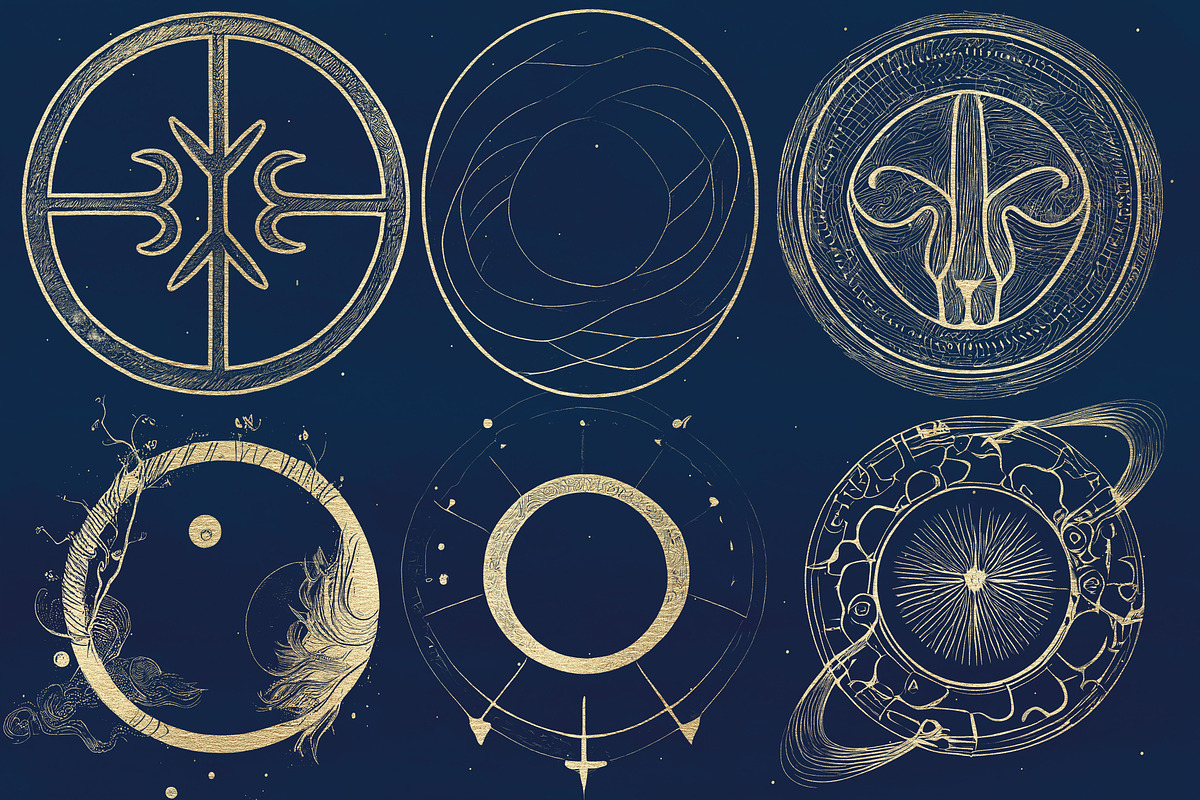 Magic Circles PS Brush & Clipart Set, a Brush Add-On by Paper Element (Photo 4 of 10)