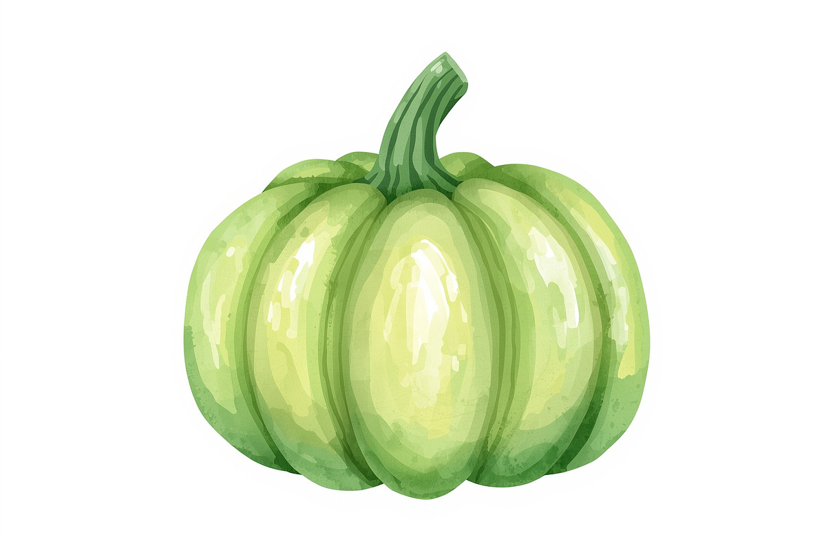 Watercolor Pumpkin Patch Bundle Art, an Illustration by BIPLOB EXPERT (Photo 11 of 13)