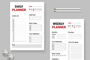 Daily and Weekly Planner Design, a Stationery Template by MightyDesign (Thumbnail 1 of 8)