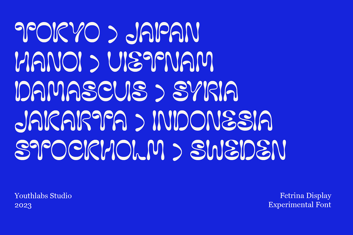FETRINA | Experimental Display Font, a Sans Serif Font by Youthlabs Studio (Photo 10 of 15)