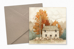 Autumn Houses Illustrations