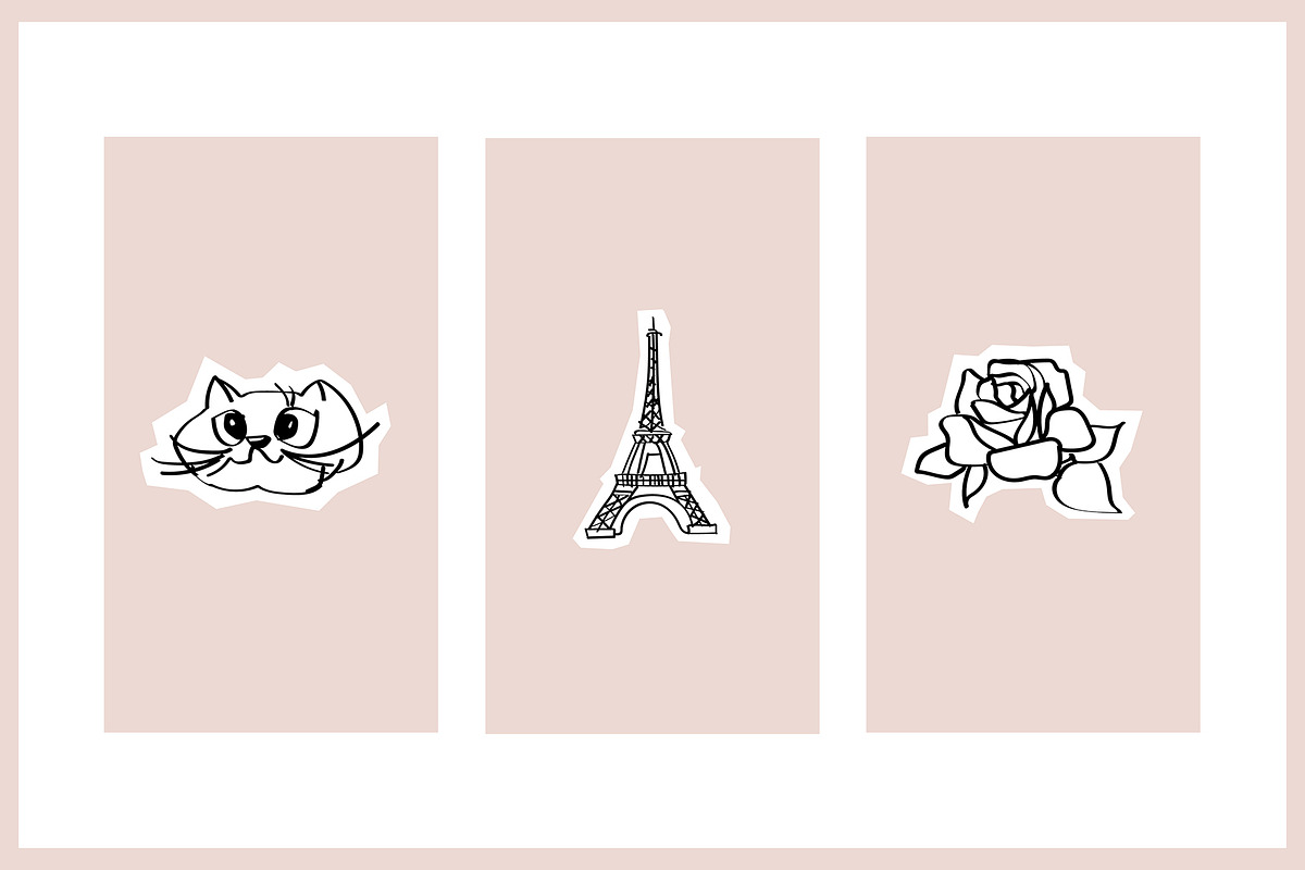 18 Instagram Stories Highlight Icons, a Social Media Template by Kristina Dubnovitskaya (Photo 4 of 6)