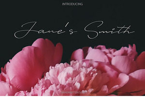 Janes Smith Handwritten Font