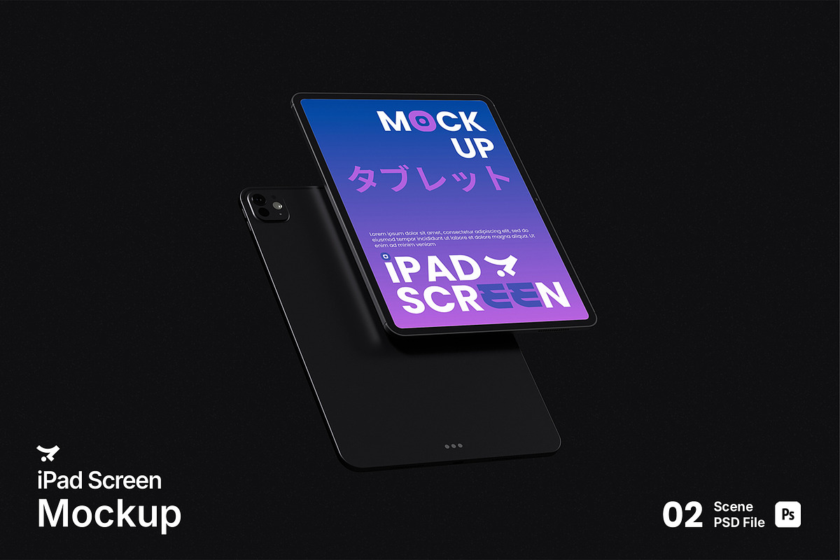 iPad Screen Mockup, an iPad Mockup by Rielismee (Photo 1 of 5)