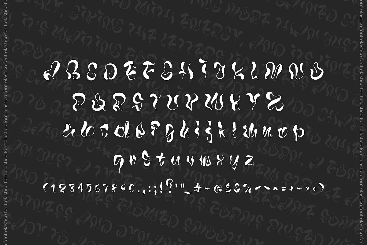 Elastico Modern Display Font, a Script Font by typendy (Photo 6 of 9)