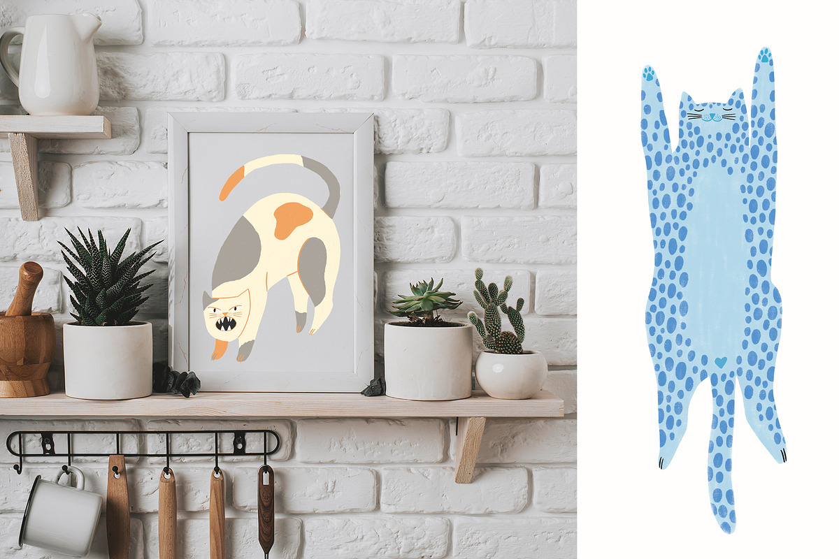 Cats Fan Club, an Animal Illustration by Annakniaz (Photo 12 of 14)