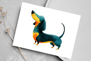 Watercolor Quirky Cats Clipart, an Illustration by Canvas Craft (Thumbnail 5 of 8)