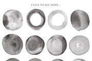 Watercolor Circle Photoshop Brushes, a Brush Add-On by Little Bean (Thumbnail 6 of 7)