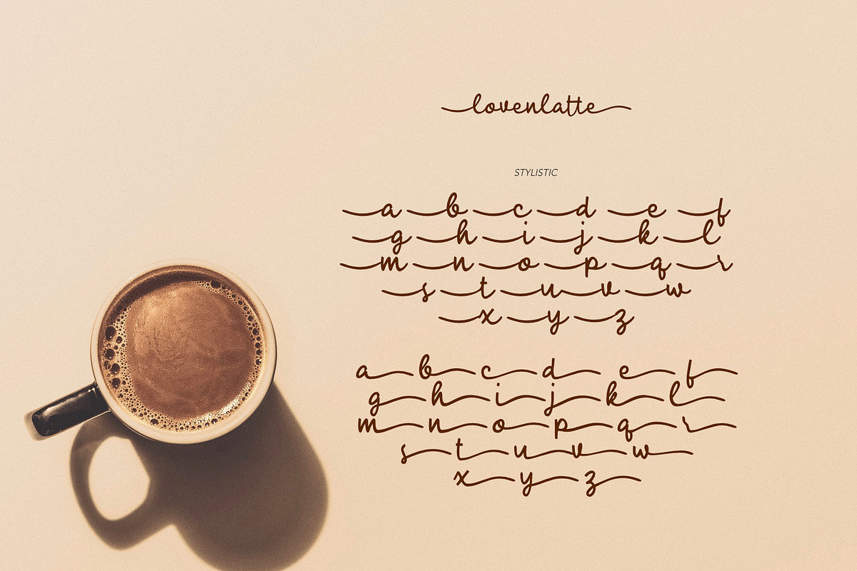 Loven Latte - Handwriting Type, a Script Font by ikiiko (Photo 7 of 8)