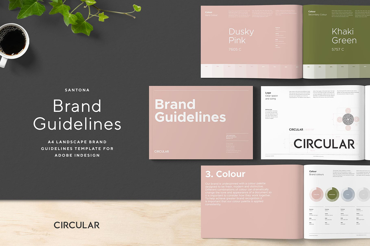 SANTONA / Brand Guidelines, a Brochure Template by Circular (Photo 3 of 11)