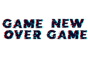 Words game over and new video gaming, a Technology Illustration by Vectorbuum