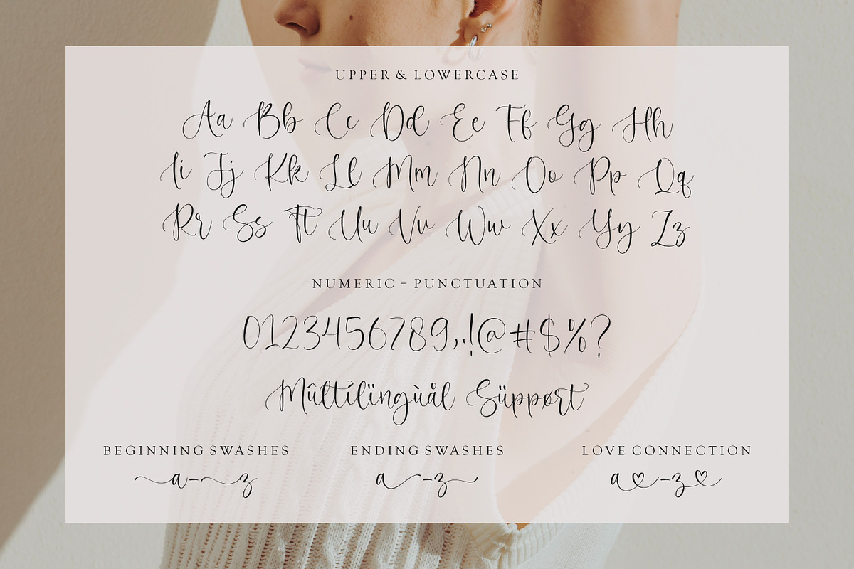 Clarine Julian - Heart and Tail Font, a Script Font by Balpirick Studio (Photo 5 of 6)