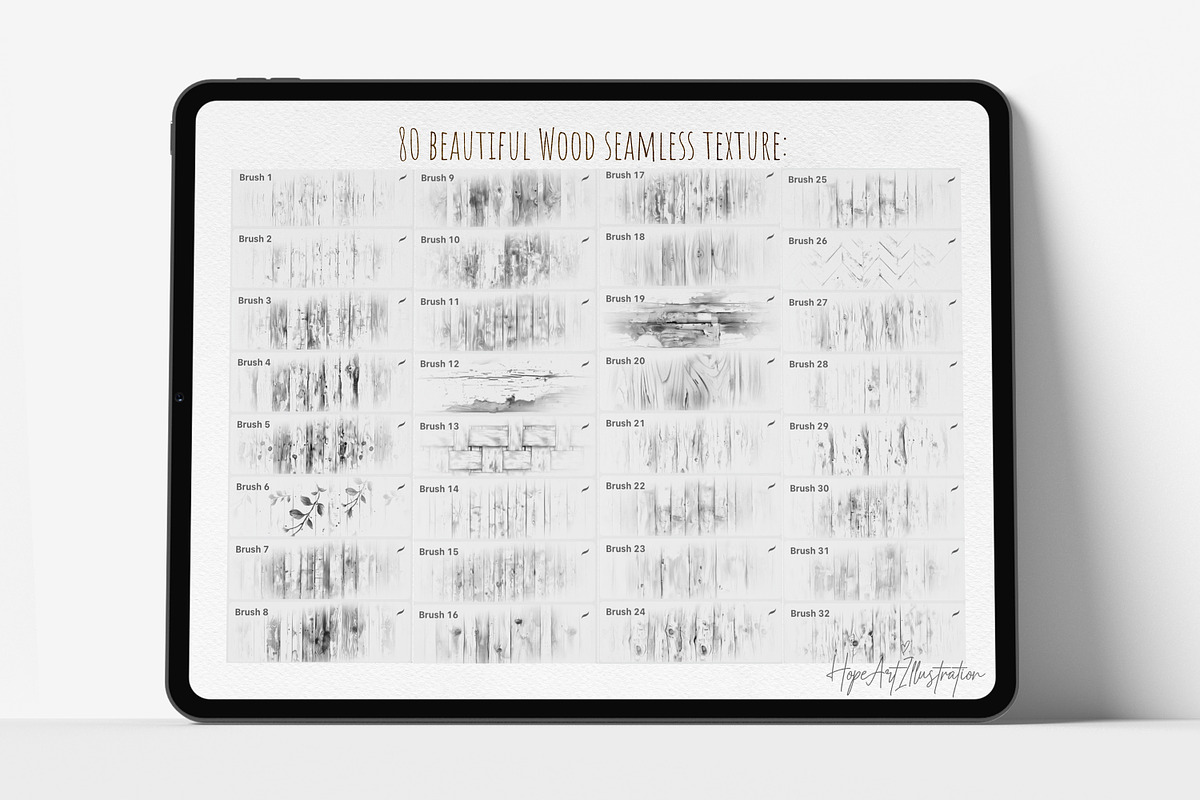 Procreate Watercolor Wood Texture, a Brush Add-On by HopeArtIllustration (Photo 5 of 8)