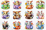 Easter bunny clipart bundle, Easter, an Illustration by RobertsArt (Thumbnail 5 of 7)