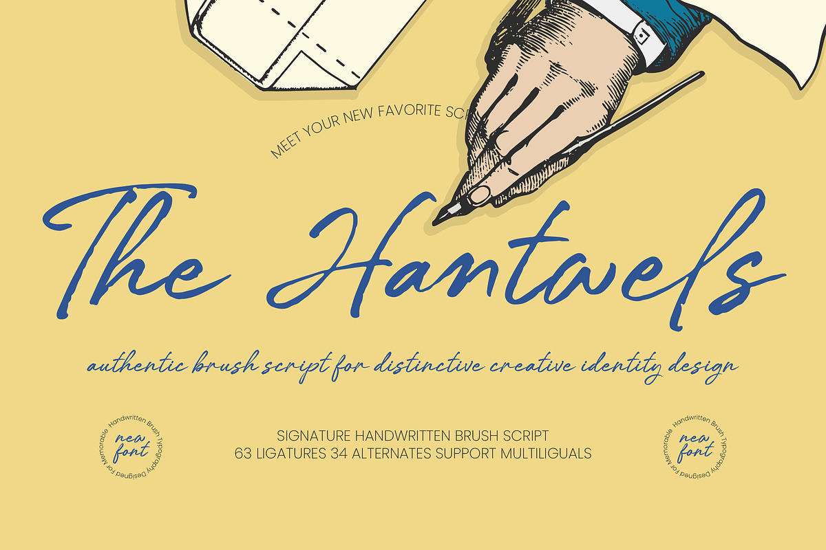 The Hantwels Signature Handwritten, a Script Font by Letterena Studios Script (Photo 1 of 10)