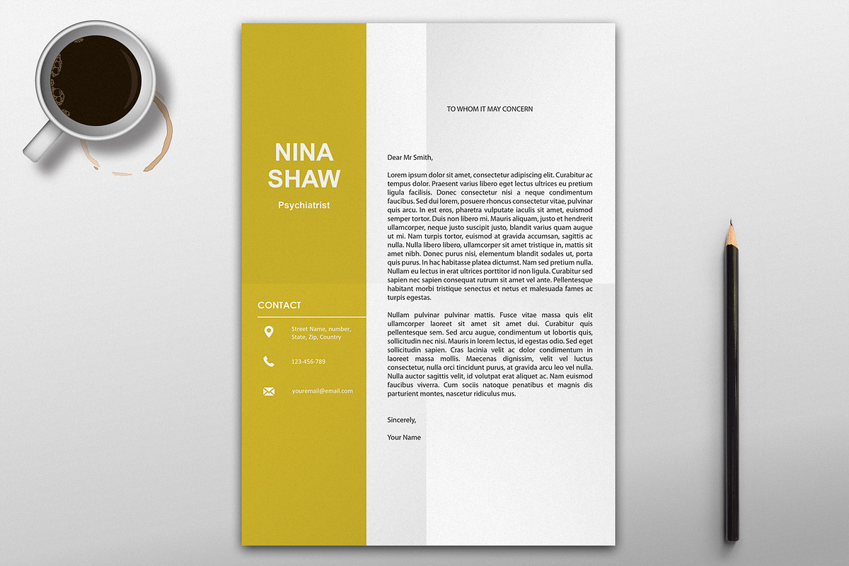 Perseus Resume Template, a Templates & Theme by Nina Shaw (Photo 6 of 8)