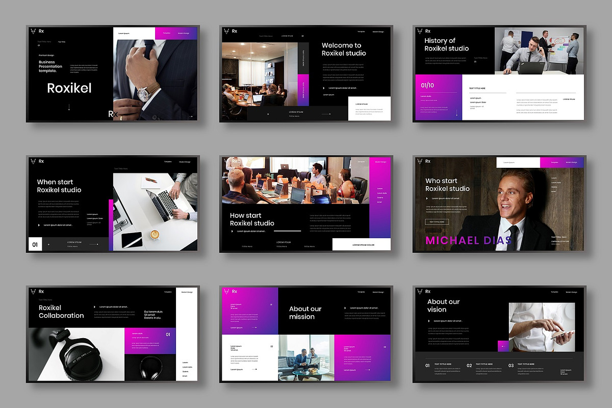 Roxikel – Business Keynote, a Presentation Template by Dens Creative Studio (Photo 2 of 6)