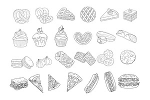 50 Bakery Procreate Stamps