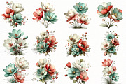 Whimsical Spring Flower Clipart, an Illustration by Designworld (Thumbnail 5 of 8)