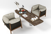 Yak armchairs set, a Furniture 3D Model by inDahouze (Thumbnail 5 of 10)