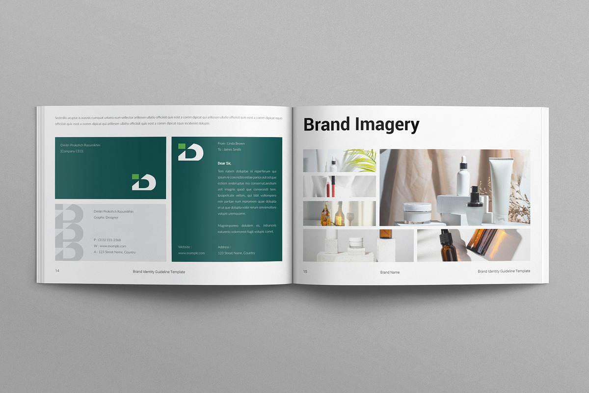 Brand Guidelines Template Landscape, a Brochure Template by E-Type (Photo 6 of 7)