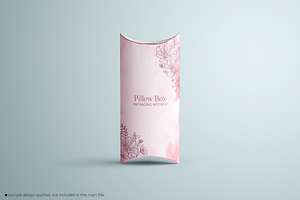 Paper Pillow Box Packaging Mockup