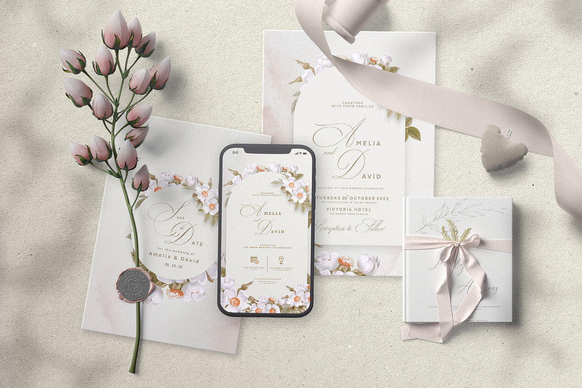 30 Digital Wedding Invitation, an Invitation Template by EvitePapery (Photo 6 of 6)