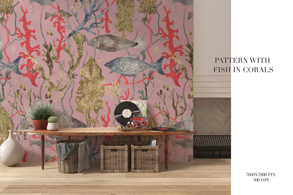 FISH IN CORALS, an Animal Illustration by PASHKOVA (Photo 4 of 10)