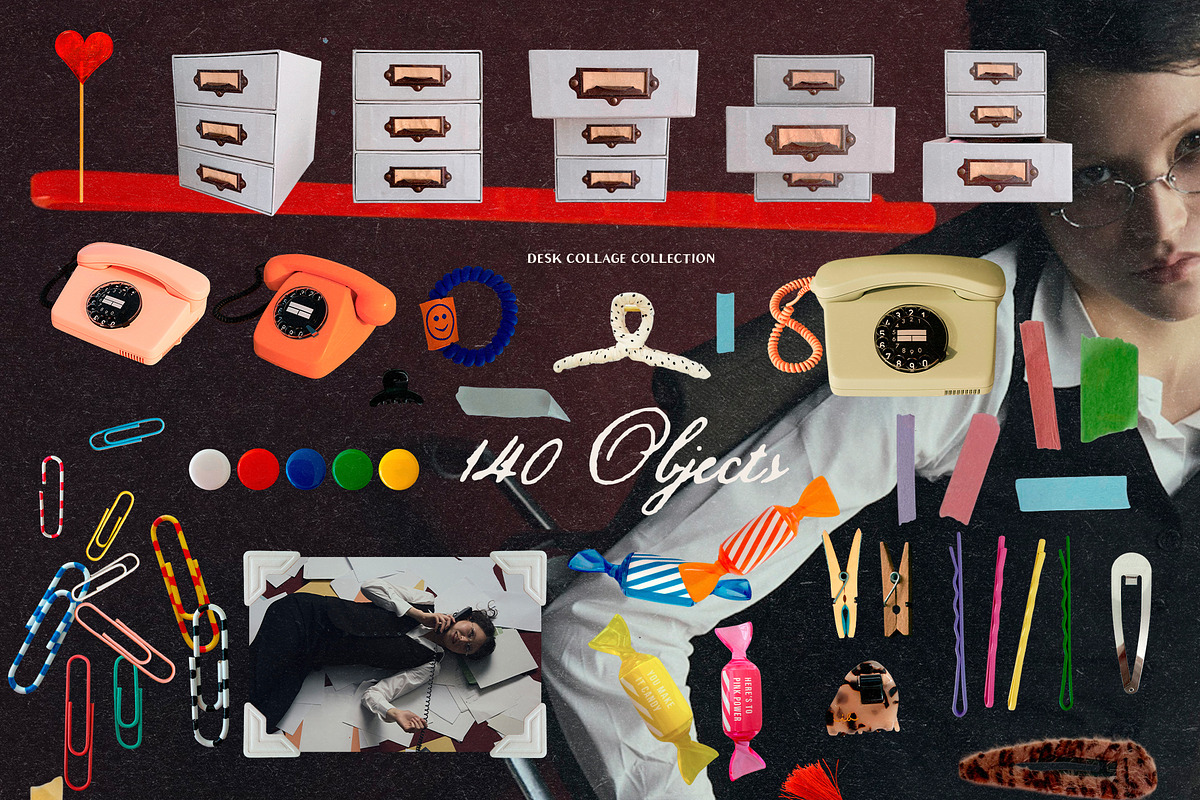 Almost Organized: Desk Collage Pack, an Object Graphic by Purple (Photo 13 of 16)